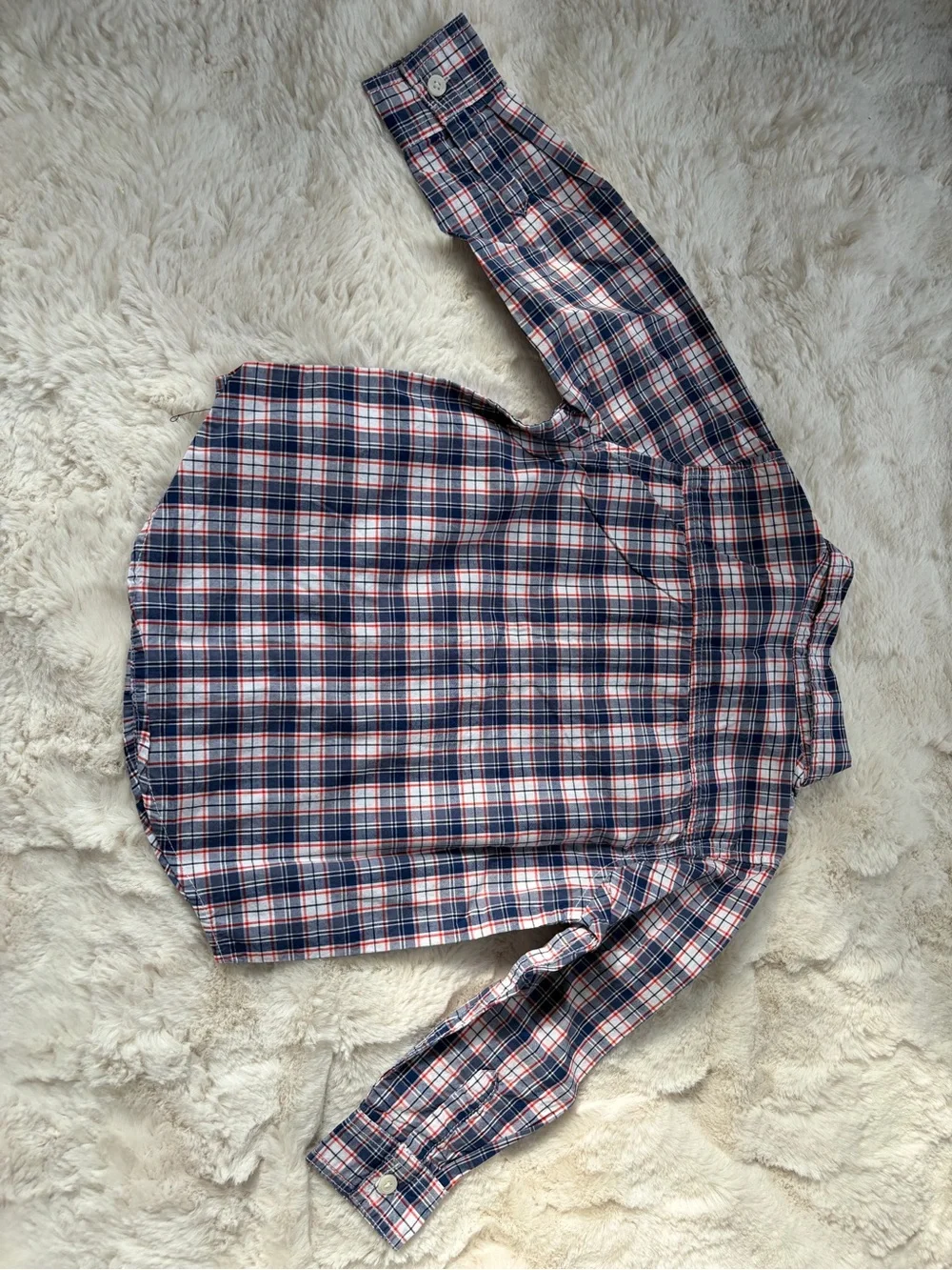 Gymboree Kids Plaid Button-Down Shirt - Navy & Red